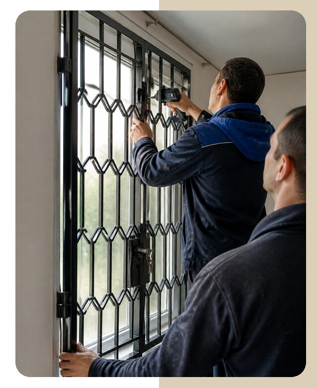 Установка распашных решеток в Кирове-Чепецке цена от 7068 р. | ДвериЛегко-Крв